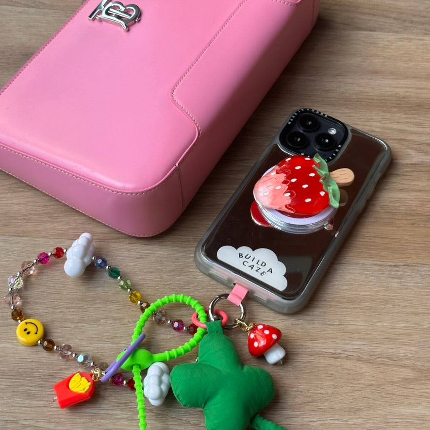 Very Berry pop grippy, vibrant berry-themed MagSafe compatible pop holder, purple magnetic pop socket and phone grip accessory.