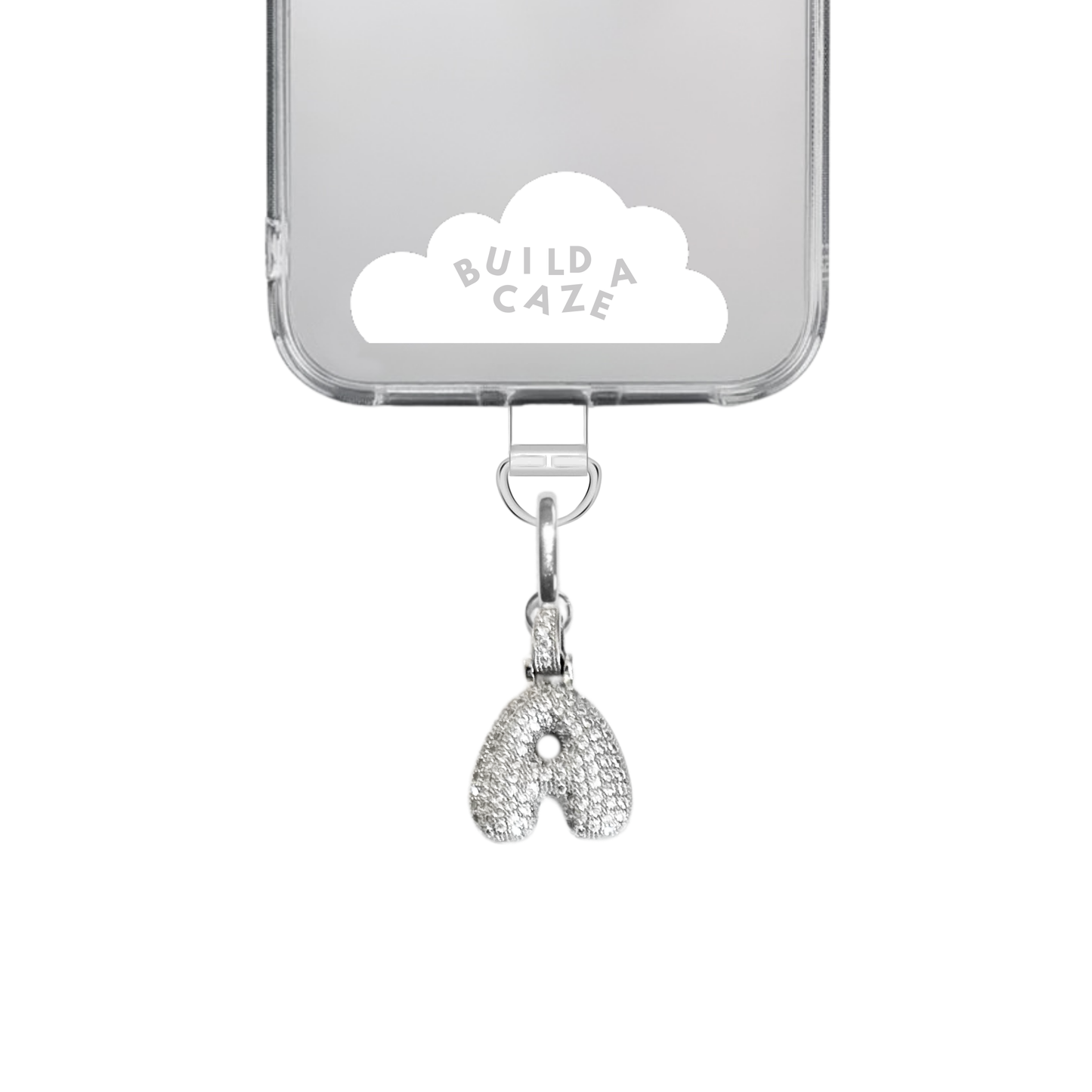 Silver Chunky Initial Letter Charm