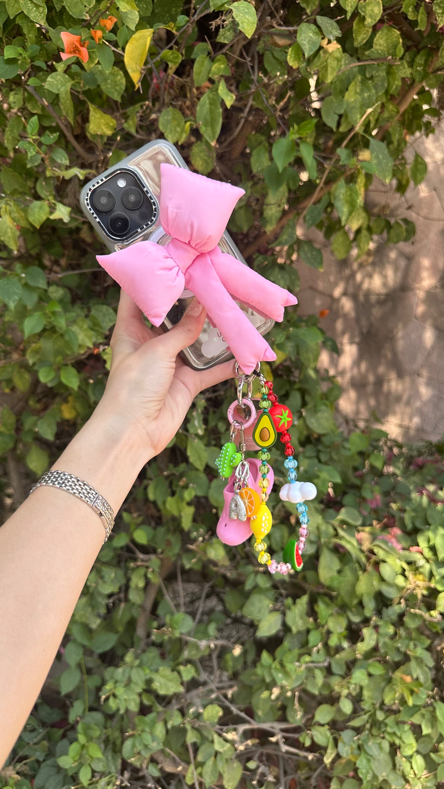 Phone wrist strap cloud charms Build A Caze