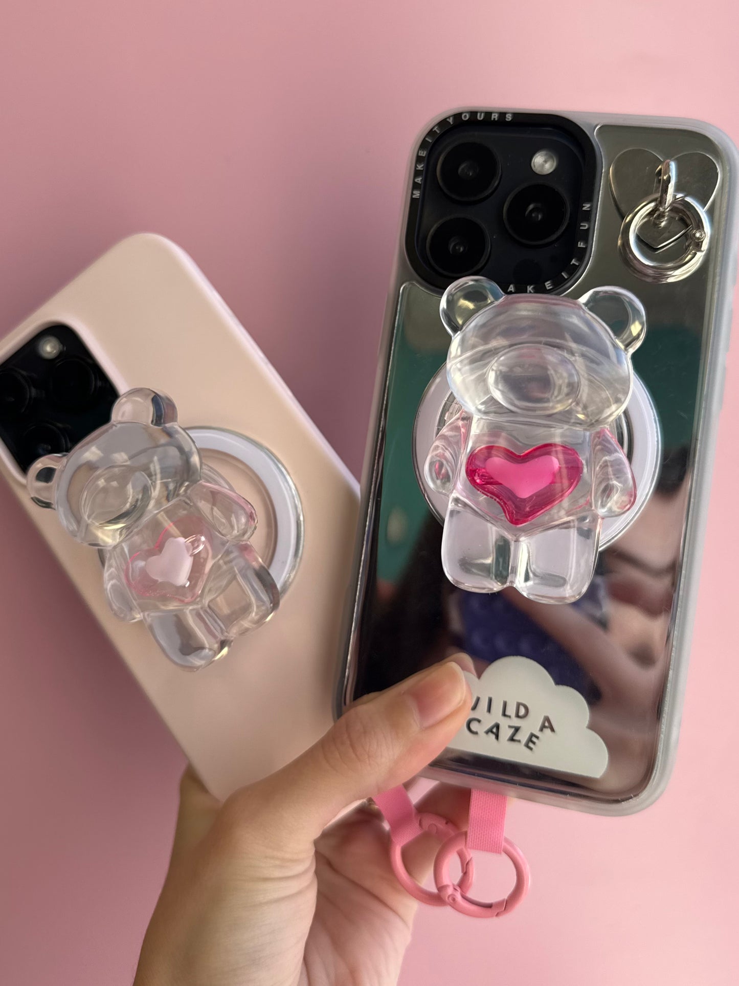 Red Gummy Bear Hug Pop Grippy