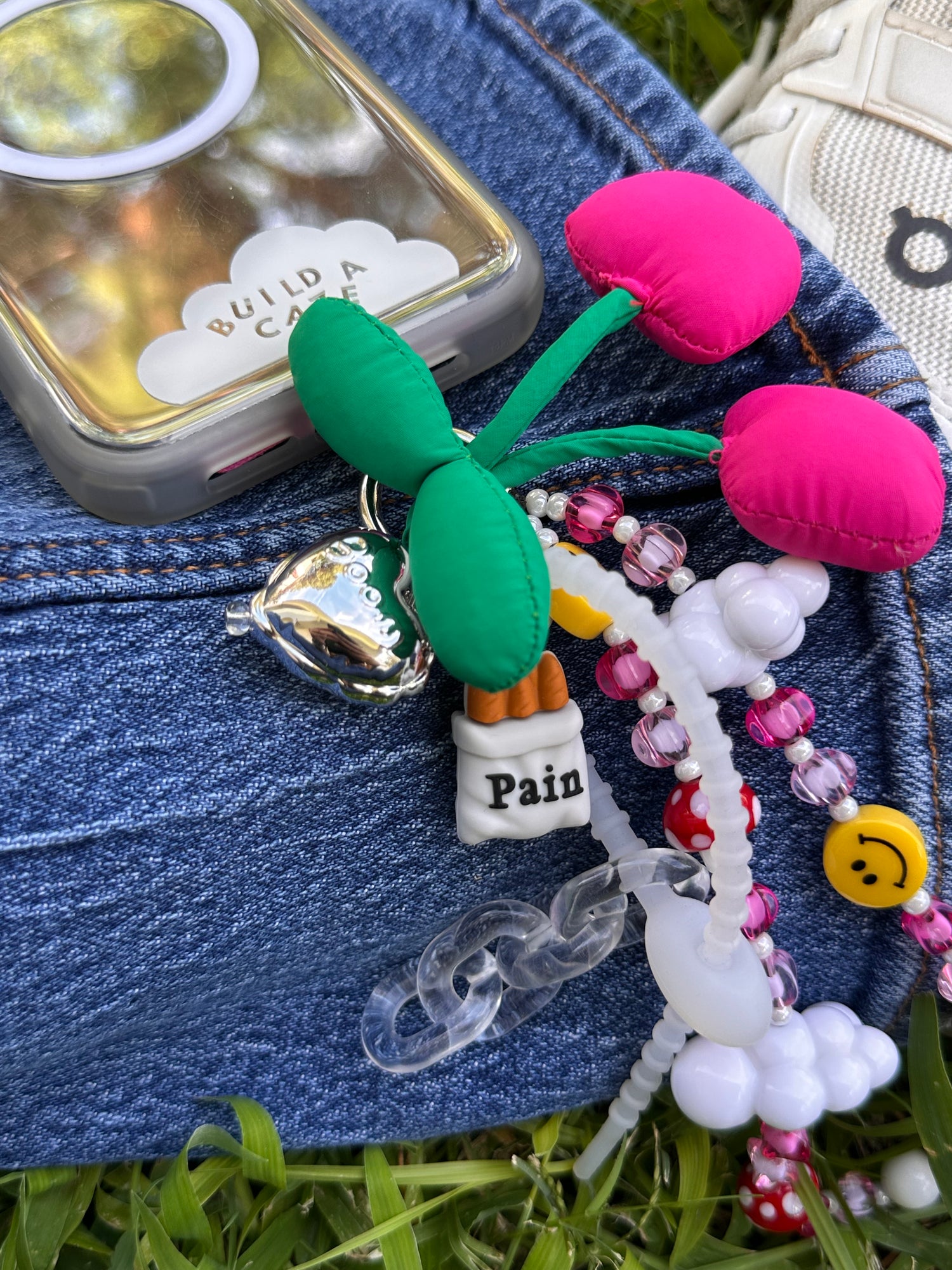Adorable bread loaf phone charm,