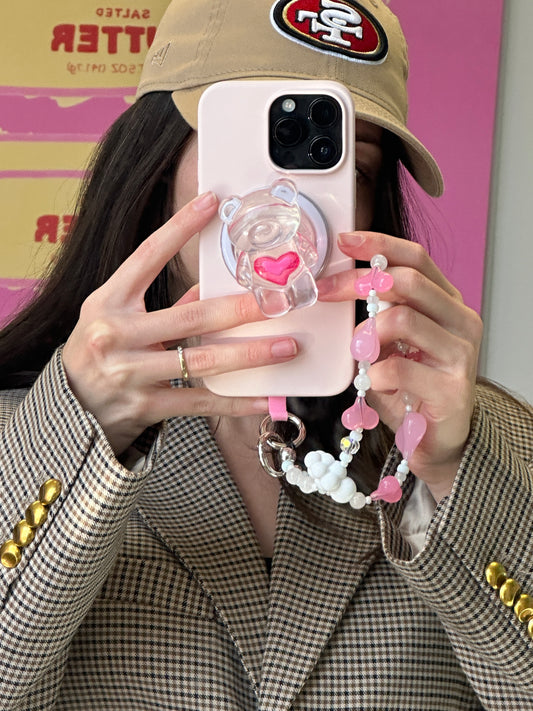 Red Gummy Bear Hug Pop Grippy