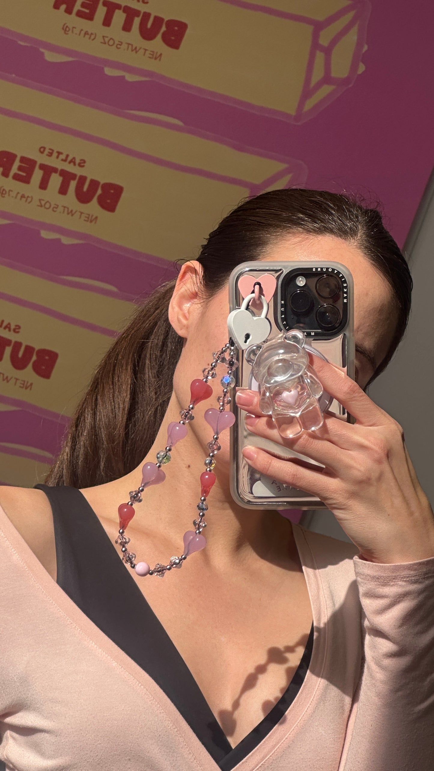 Crystal Candy Heart Strappy