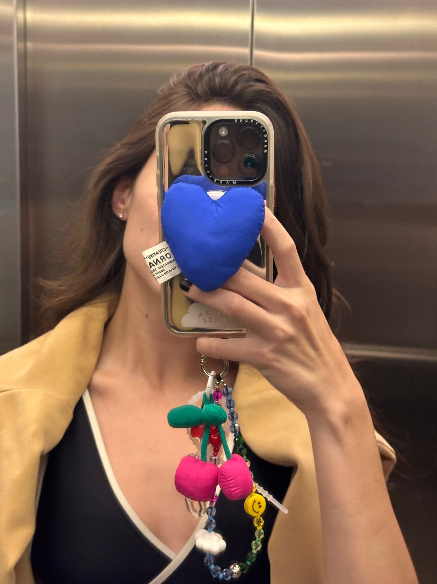 puffy heart magsafe pop holder, cute magnetic pop socket and phone grip accessory.