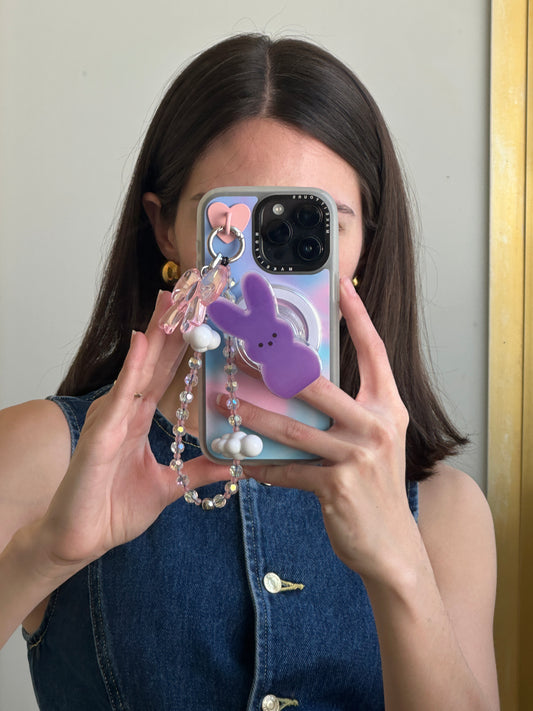 Lavender Sugar Bunny Pop Grippy