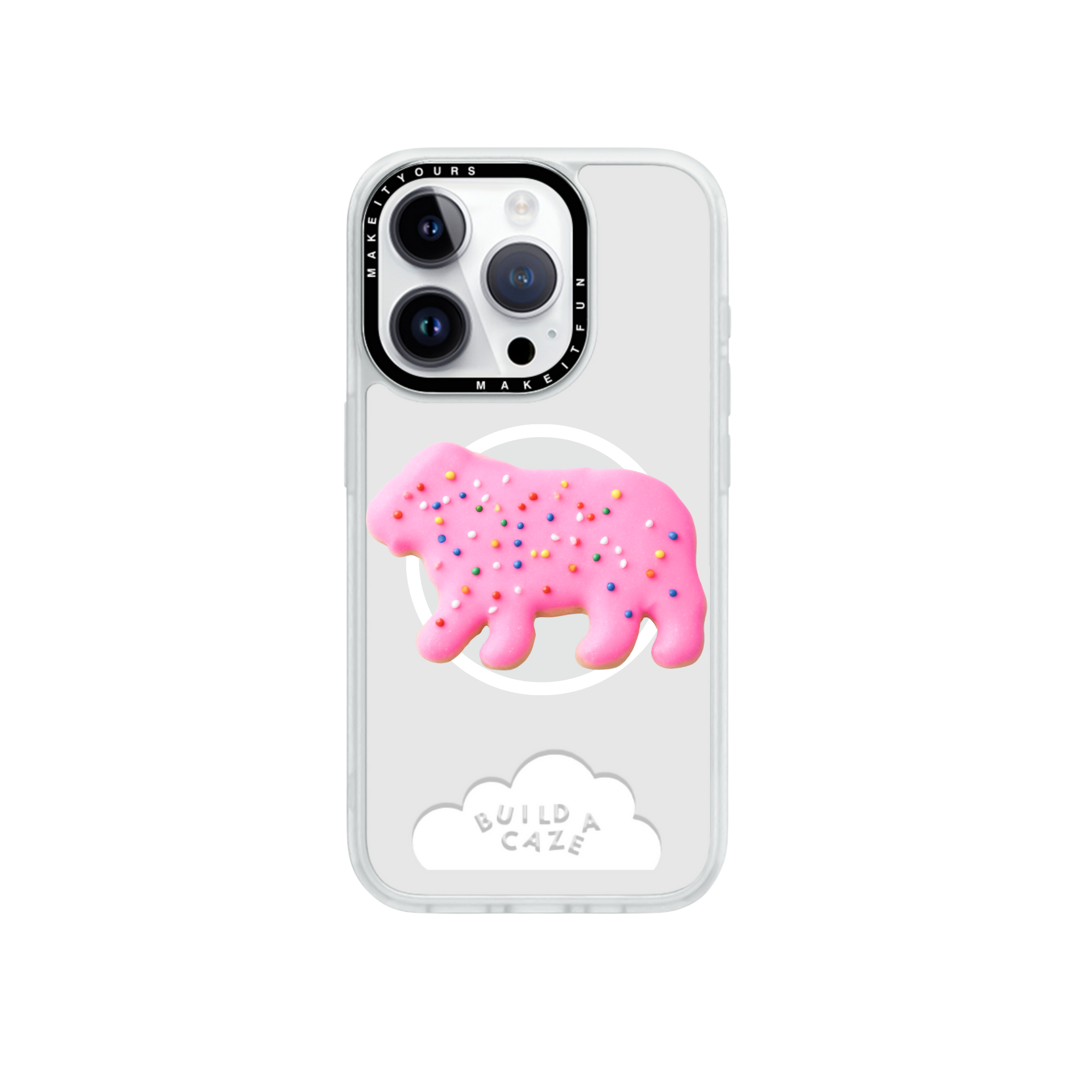 Sugar Zoo Pop Grippy | Pink Animal Cookie MagSafe Magnetic Phone