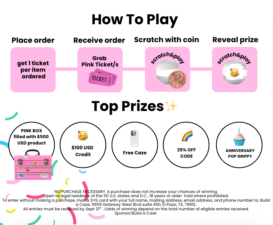 5 Pink Ticket Bundle
