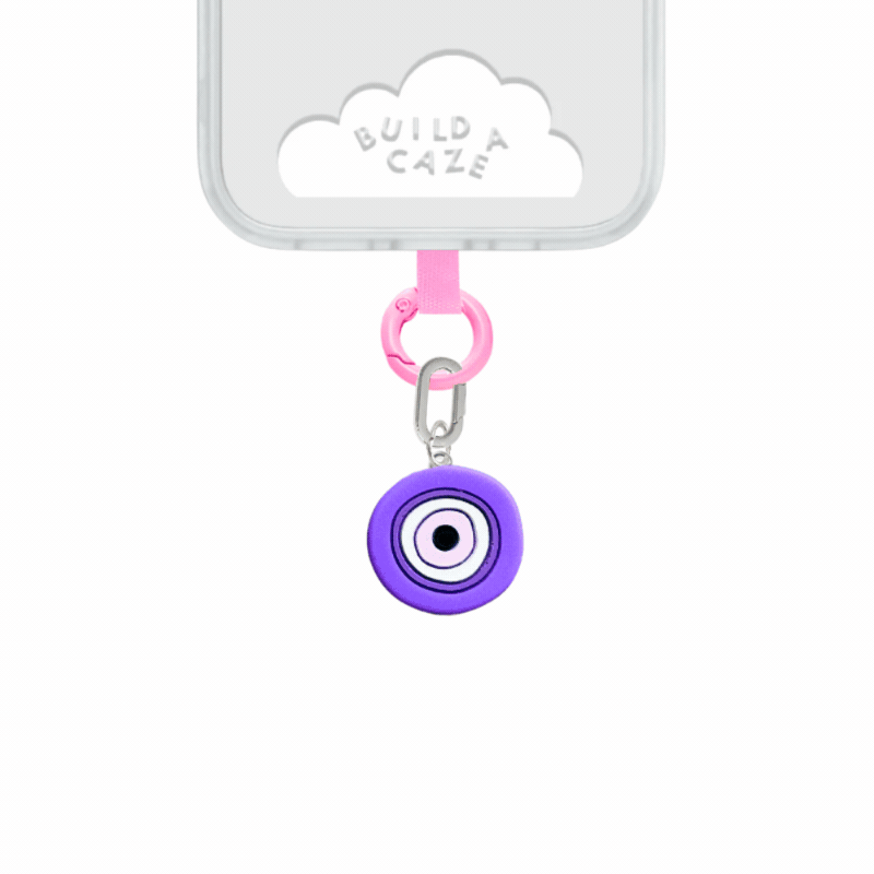 Evil eye cell phone charm cute phone charms for women Build A Caze