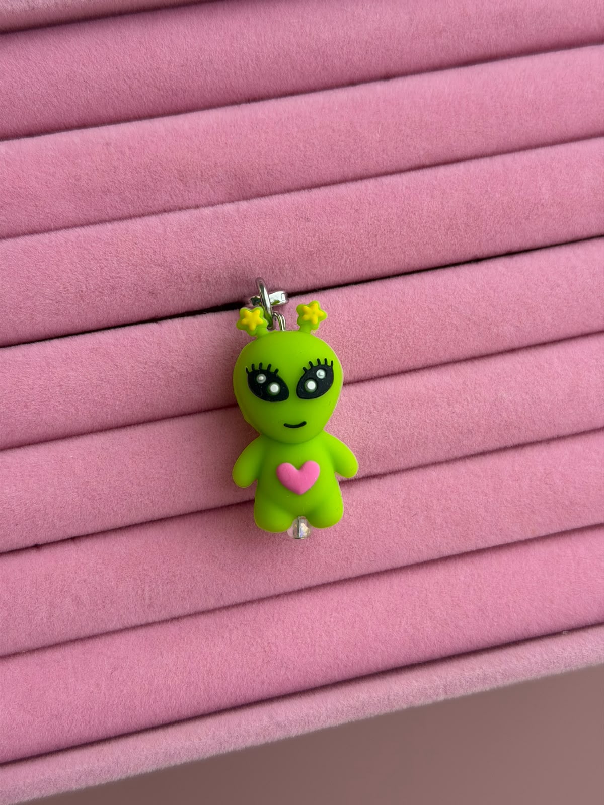 Green alien phone charm cute phone charms for women design Build A Caze