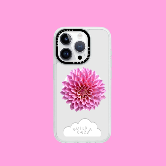 Bold dahlia floral design MagSafe phone grip and magnetic pop holder for smartphone, Kindle, or tablet. A stunning floral pop socket and secure phone grip tech accessory.