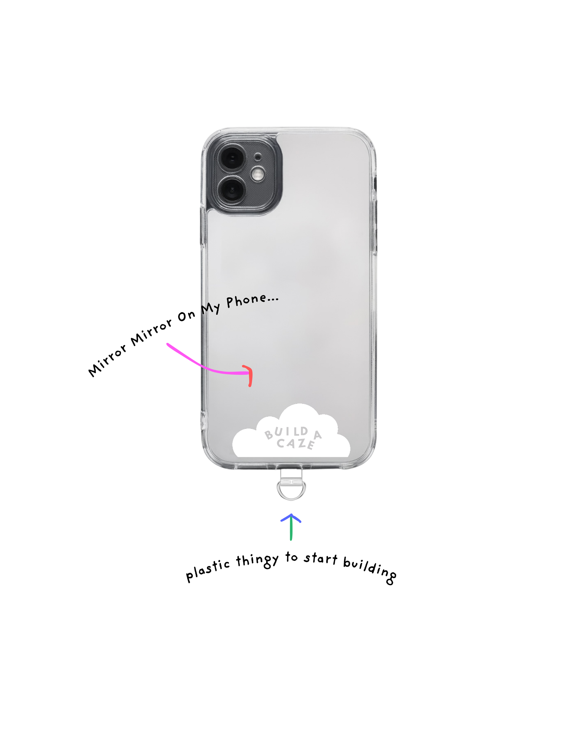 Build a Caze | Standard iPhone Magnetic Mirror Phone Case with 5 FT Drop Protection Build a Caze | Standard iPhone Magnetic Mirror Phone Case with 5 FT Drop Protection