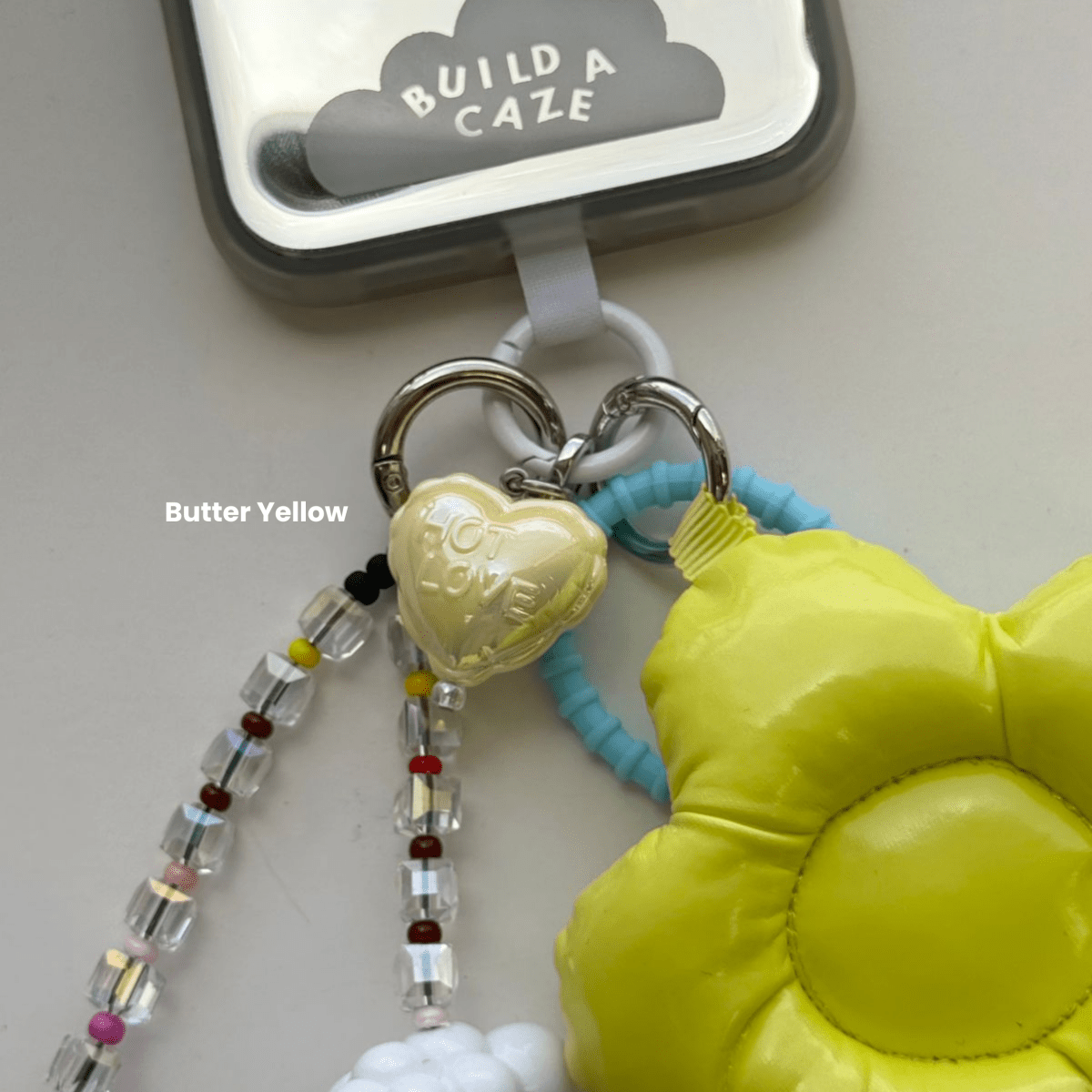 Aqua 2.0 Pastel Hot Love Balloon Charmie Phone Charm dangly accessory attached to a phone - Build A Caze