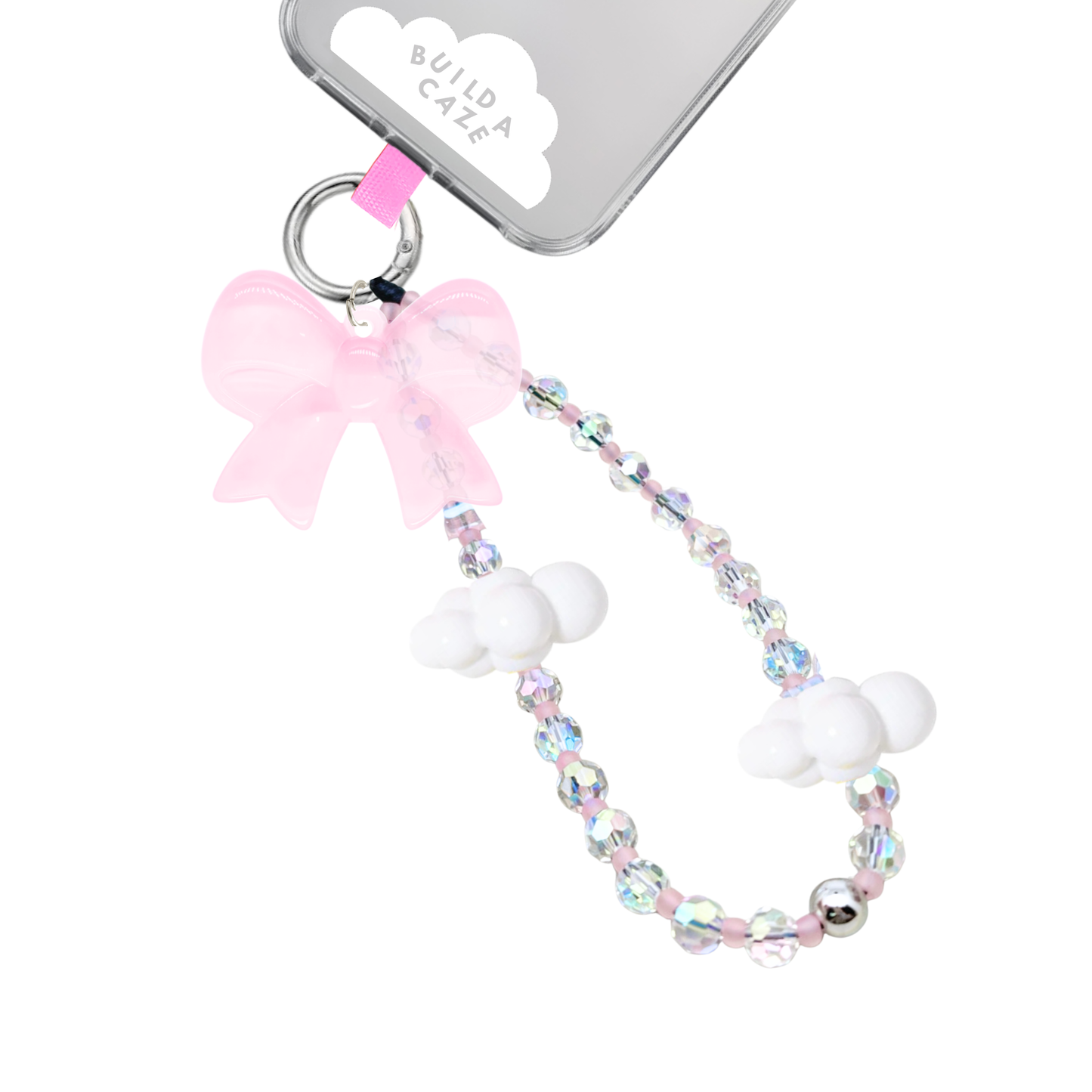 Gummy Pink Bow U the Sky Strappy