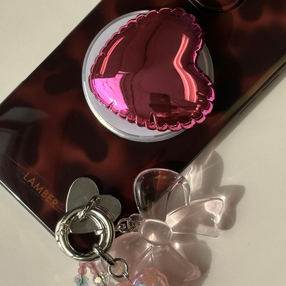 Pink Heart Pop Balloon Pop Grippy