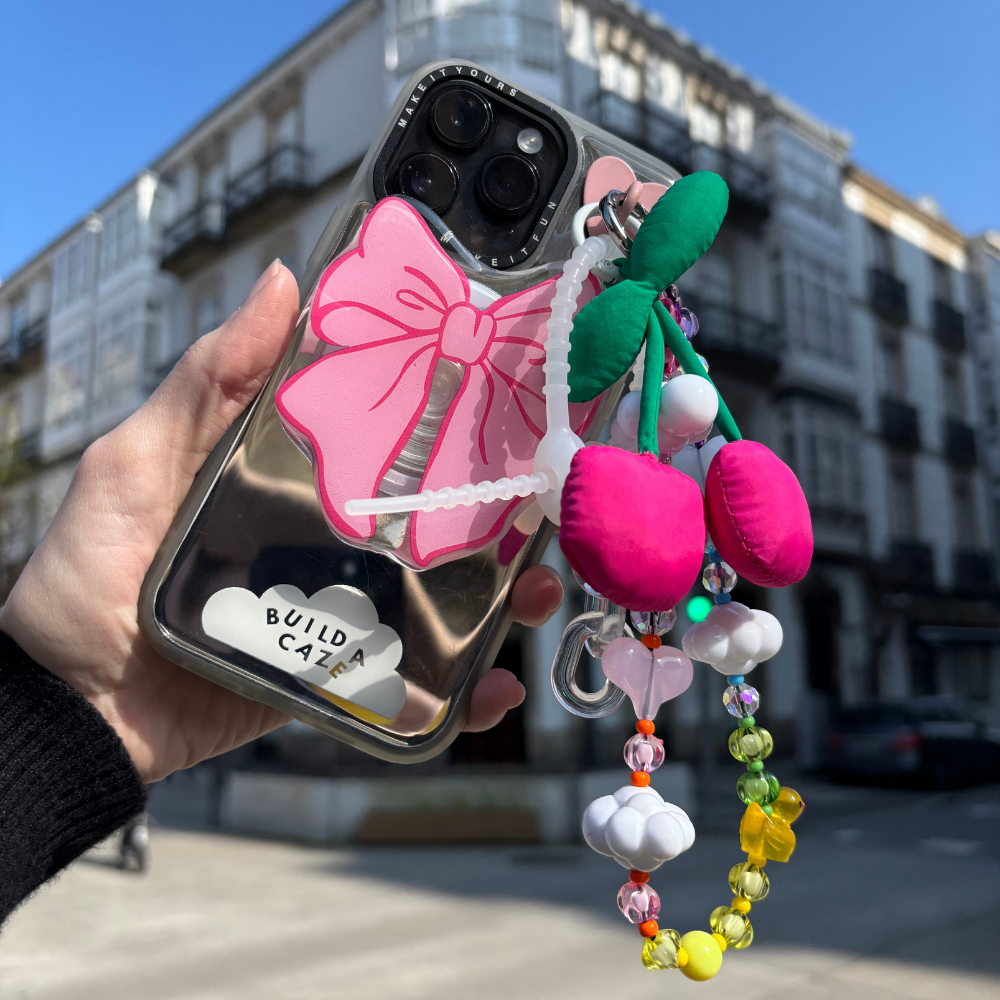 Puffy Cherries Keychain