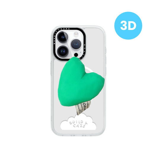 Green Puffy Heart MagSafe Pop Grippy