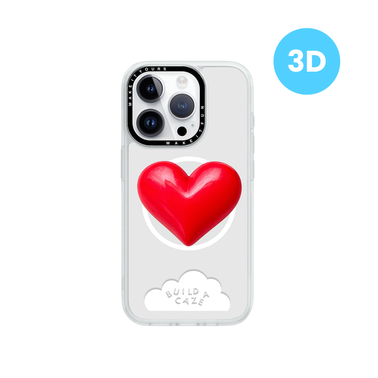 Red Heartbreaker red heart shaped MagSafe pop holder, bold magnetic pop socket and phone grip accessory.