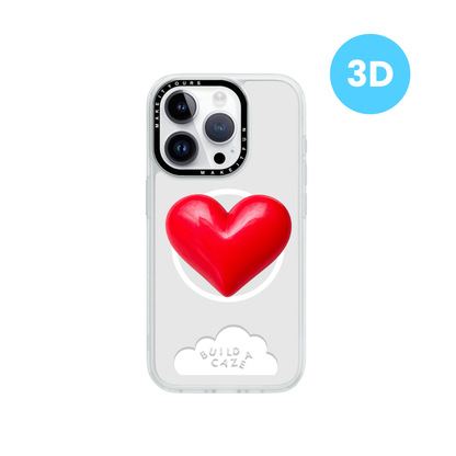 Red Heartbreaker red heart shaped MagSafe pop holder, bold magnetic pop socket and phone grip accessory.