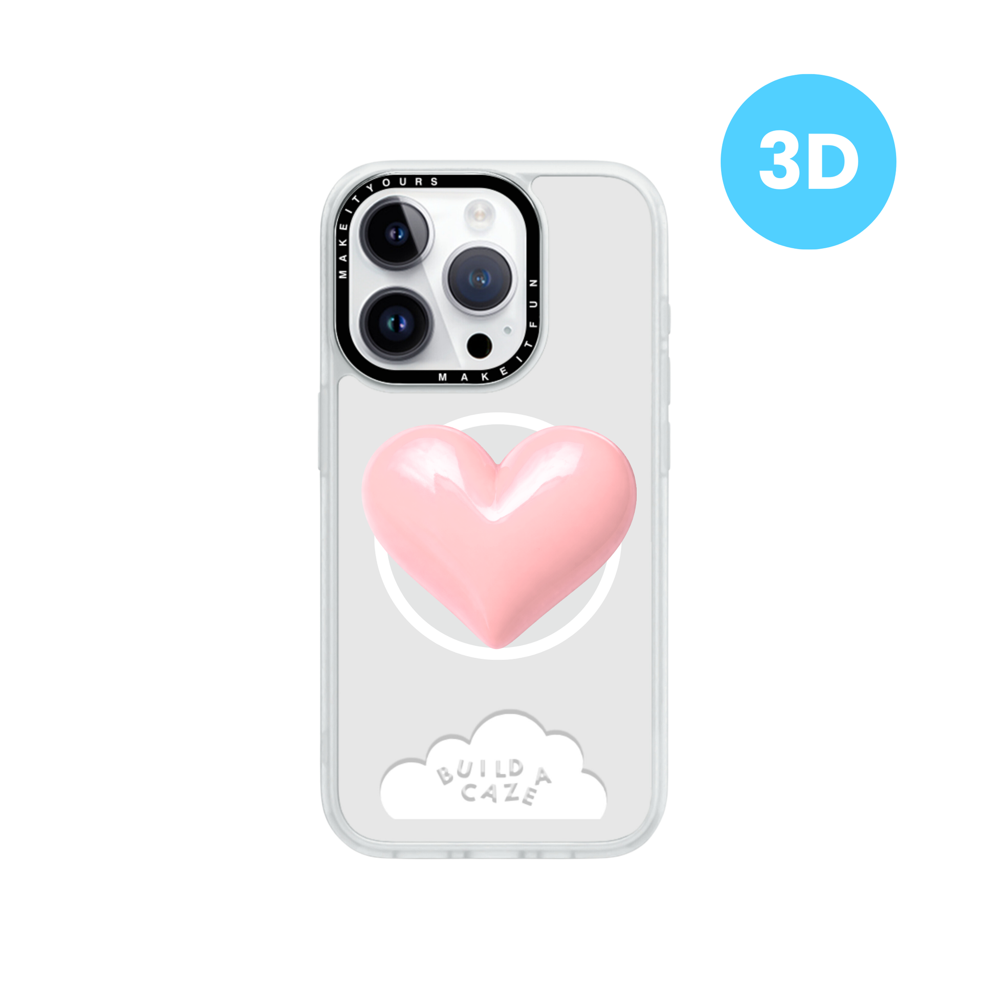Pink Heartbreaker MagSafe pop holder, vibrant pink heart-shaped magnetic pop socket and phone grip accessory.