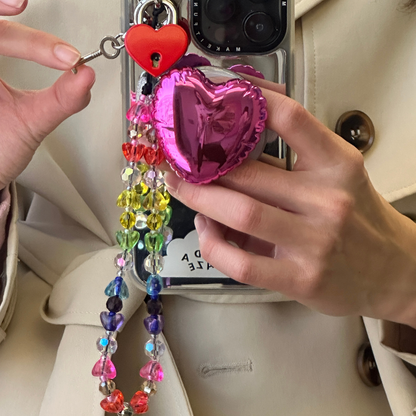 Pink Heart Pop Balloon Pop Grippy