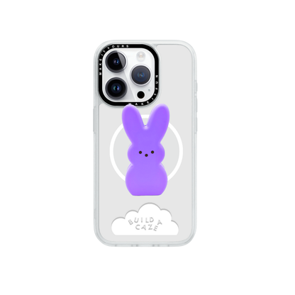 Purple bunny magsafe pop holder, cute candy bunny inspired magnetic pop socket.