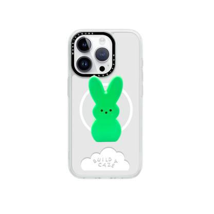 Green bunny magsafe pop holder, cute candy bunny inspired magnetic pop socket.