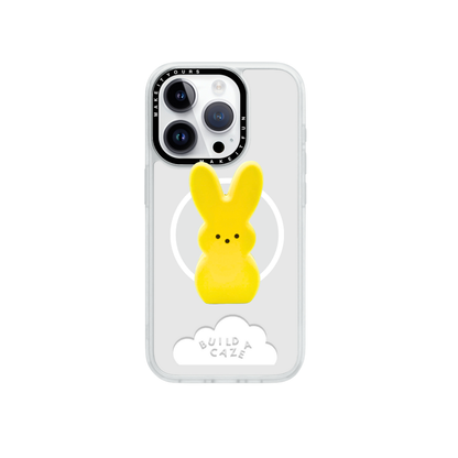 Yellow bunny magsafe pop holder, cute candy bunny inspired magnetic pop socket.