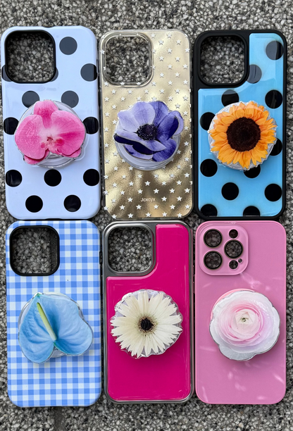 Blushed Ranunculus Flower Pop Grippy