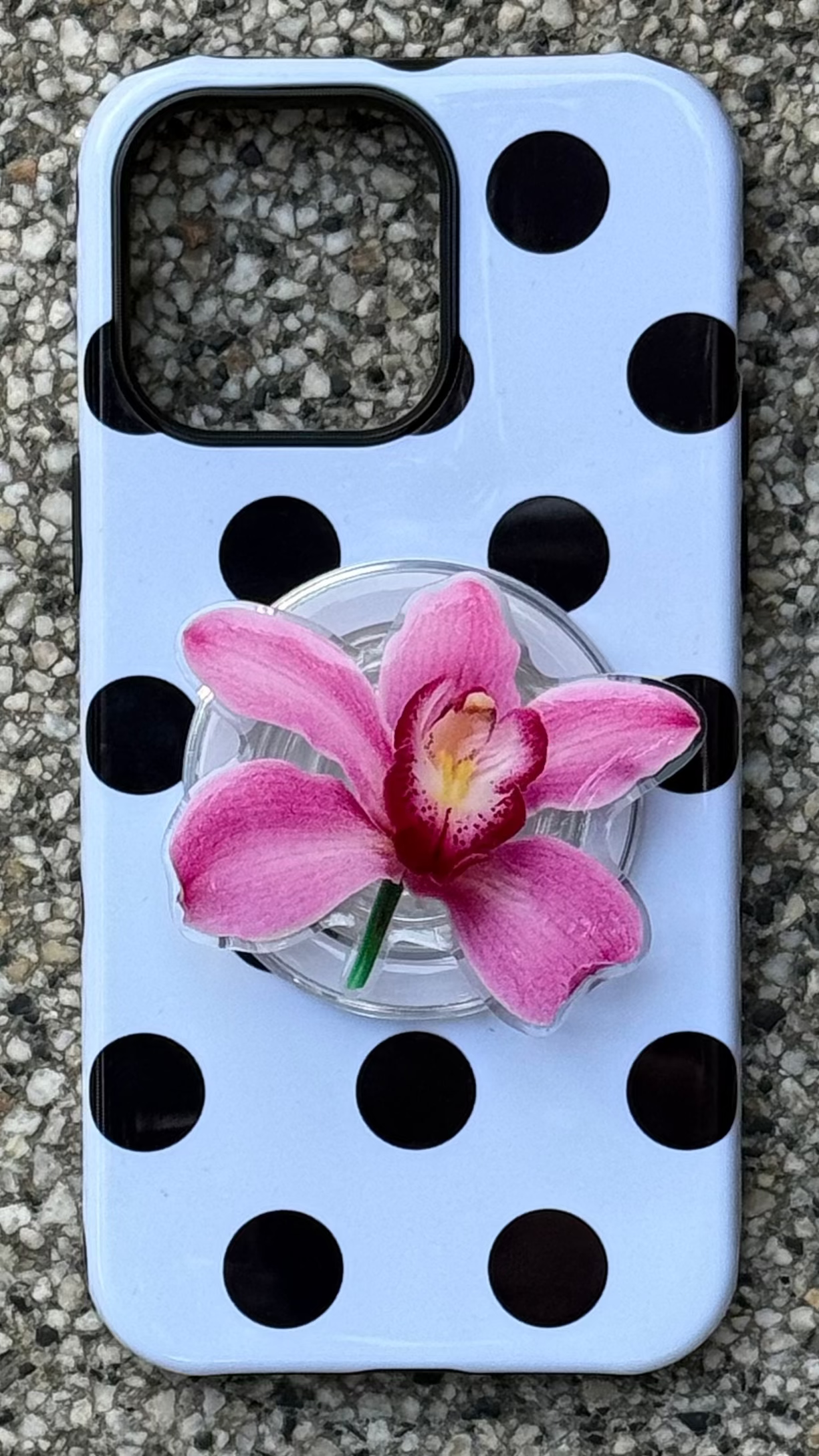 Amused Orchid Flower Pop Grippy