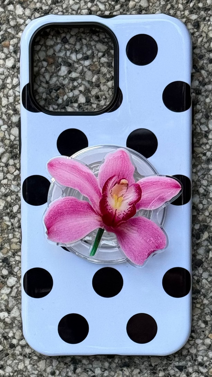 Amused Orchid Flower Pop Grippy