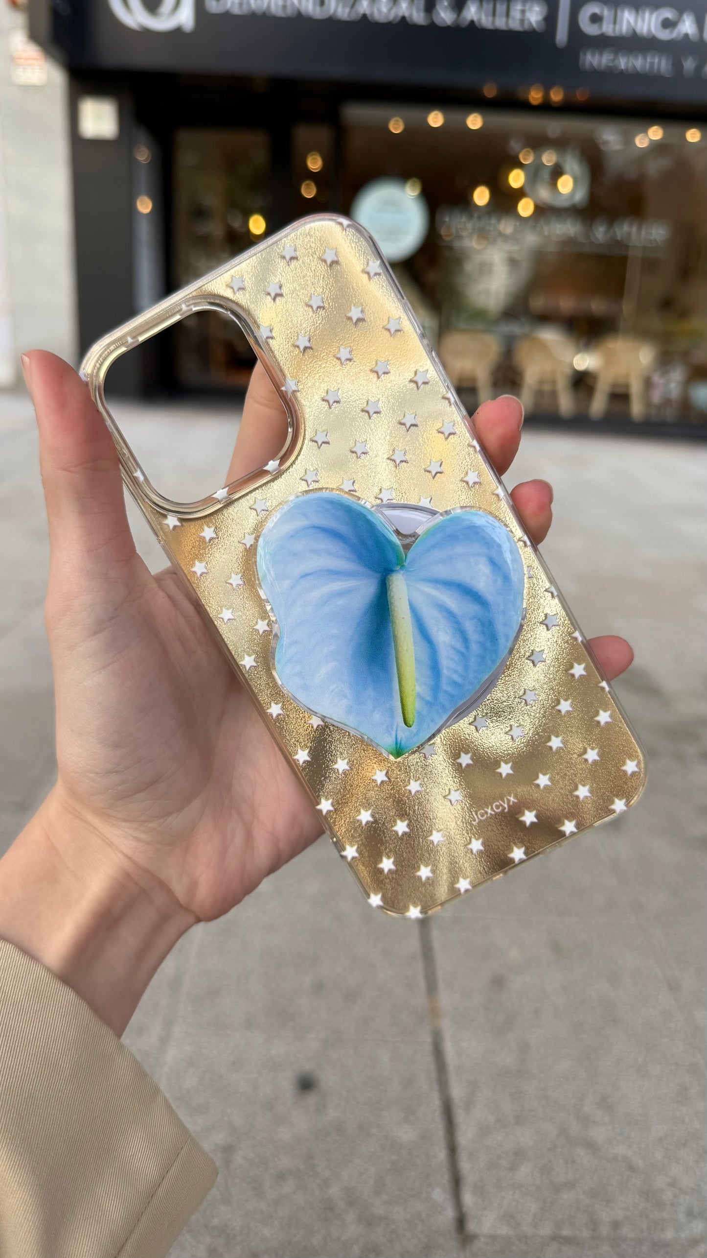 Sweet Blue Anthurium Flower Pop Grippy