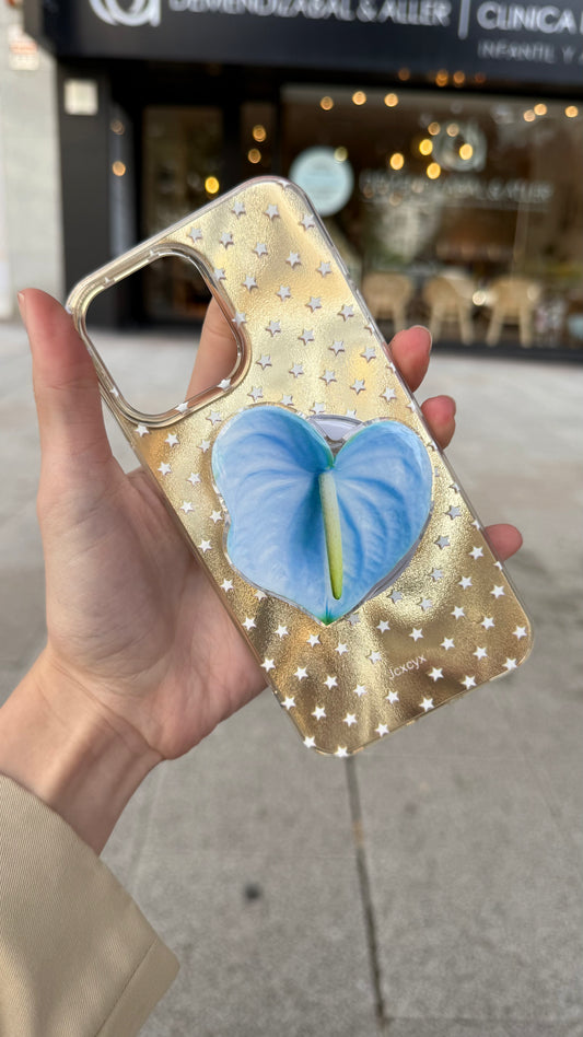 Sweet Blue Anthurium Flower Pop Grippy