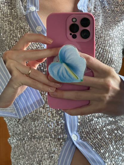 Sweet Blue Anthurium Flower Pop Grippy
