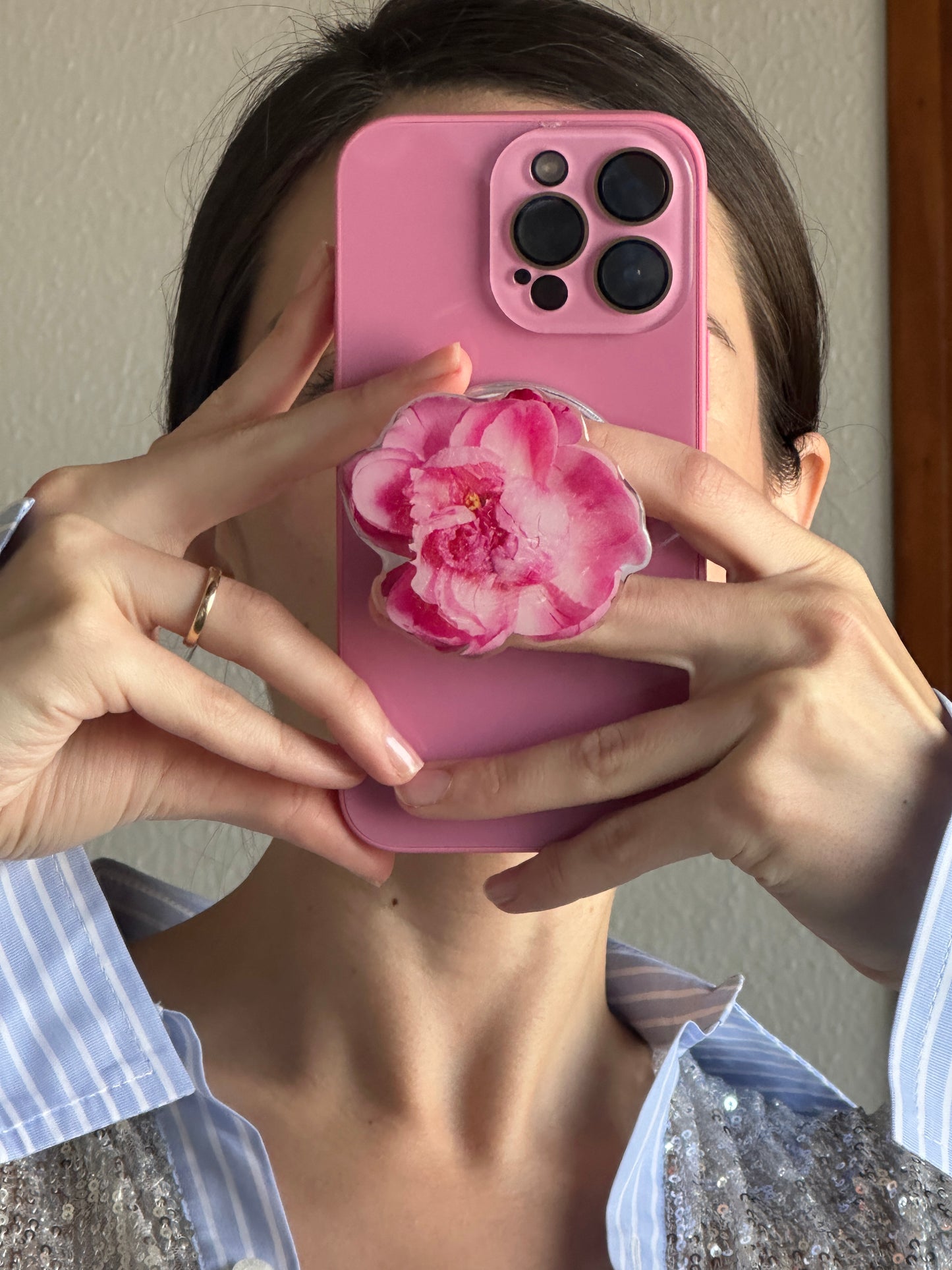 Peony Bloom Flower Pop Grippy