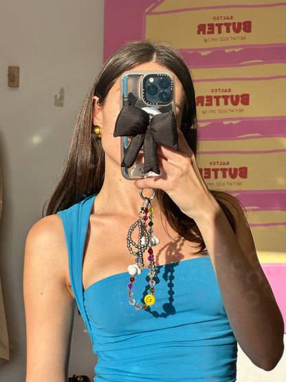 NEW Black Bow It Puffy Bow Pop Grippy