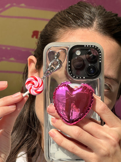 Pink Heart Pop Balloon Pop Grippy