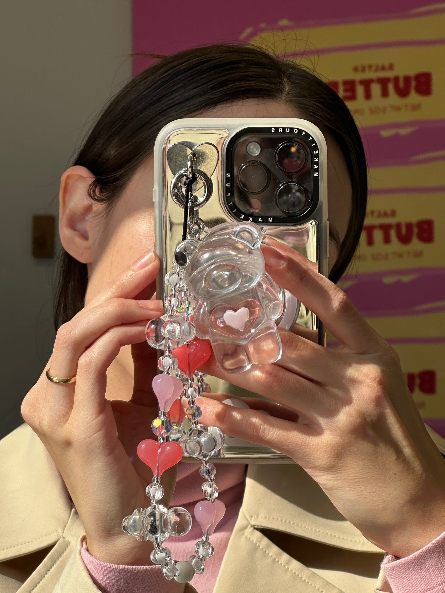 Pink Gummy Bear Hug Pop Grippy