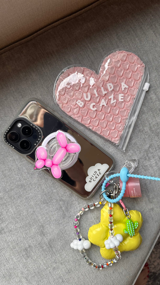 Pink Doggy Balloon Pop Grippy