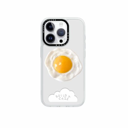 3D fried egg phone grip, sunny side up Pop Grippy accessory for foodies.