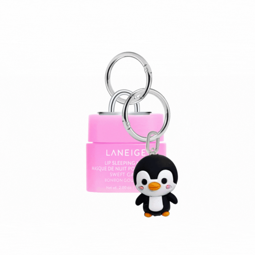 LANEIGE Mini Lip Gloss peach aesthetic keychain for women Build A Caze