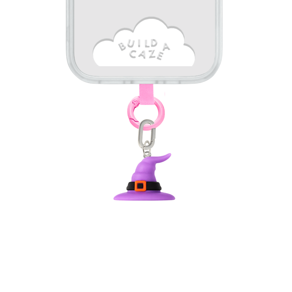 Purple witch hat phone charm phone accessory charm design Build A Caze