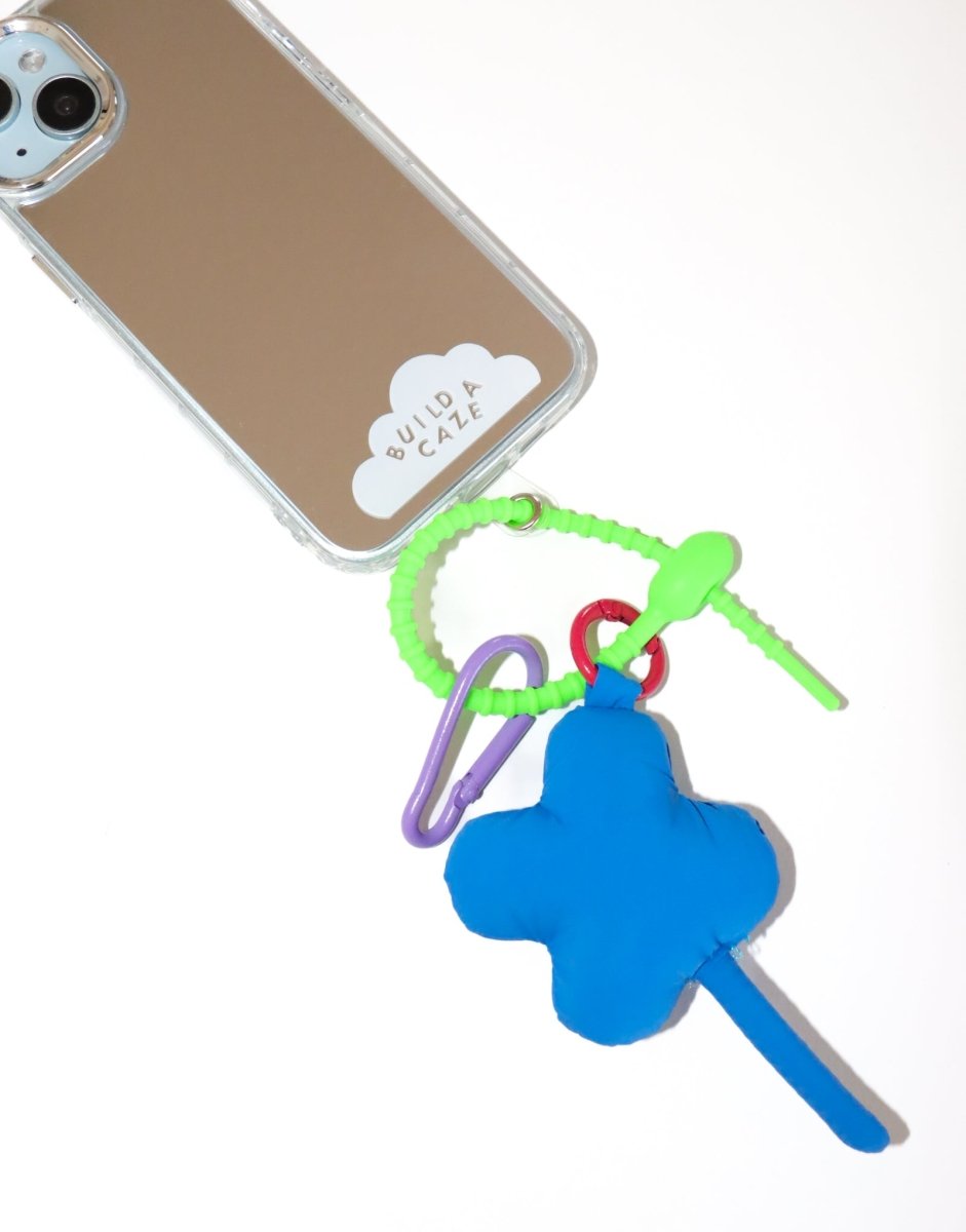 Beaded pop holder keychain with colorful charms, stylish phone case accessory for grip and decoration, trendy mobile phone lanyard, handcrafted aesthetic bag charm.