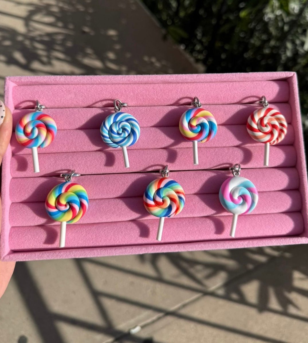 Rainbow all blue swirl LANEIGE Mini Lip Gloss cute pink balm holder for mobile cases and bags cute keychain matching set Build A Caze