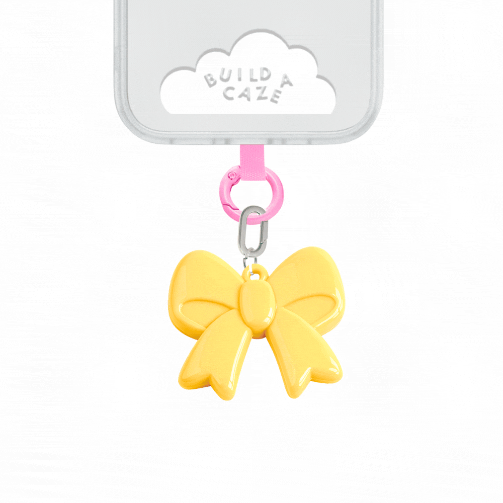 Colorful bow phone charm all colors cell phone charm cute phone charms for women Build A Caze