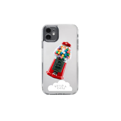 Bubble Gum Machine MagSafe pop holder, colorful vintage gumball machine inspired magnetic pop socket and phone grip accessory.