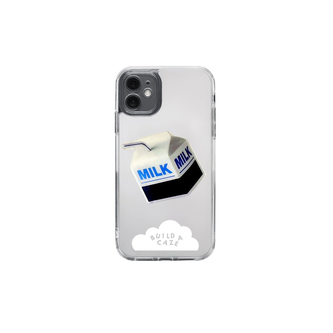 Dairy Me milk carton MagSafe pop holder, cute white milk bottle magnetic pop socket and phone grip accessory.