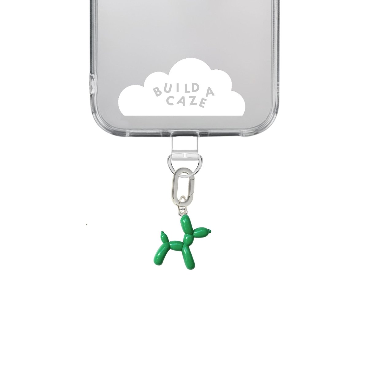 Green balloon dog cell phone charm cute phone charms for women Build A Caze