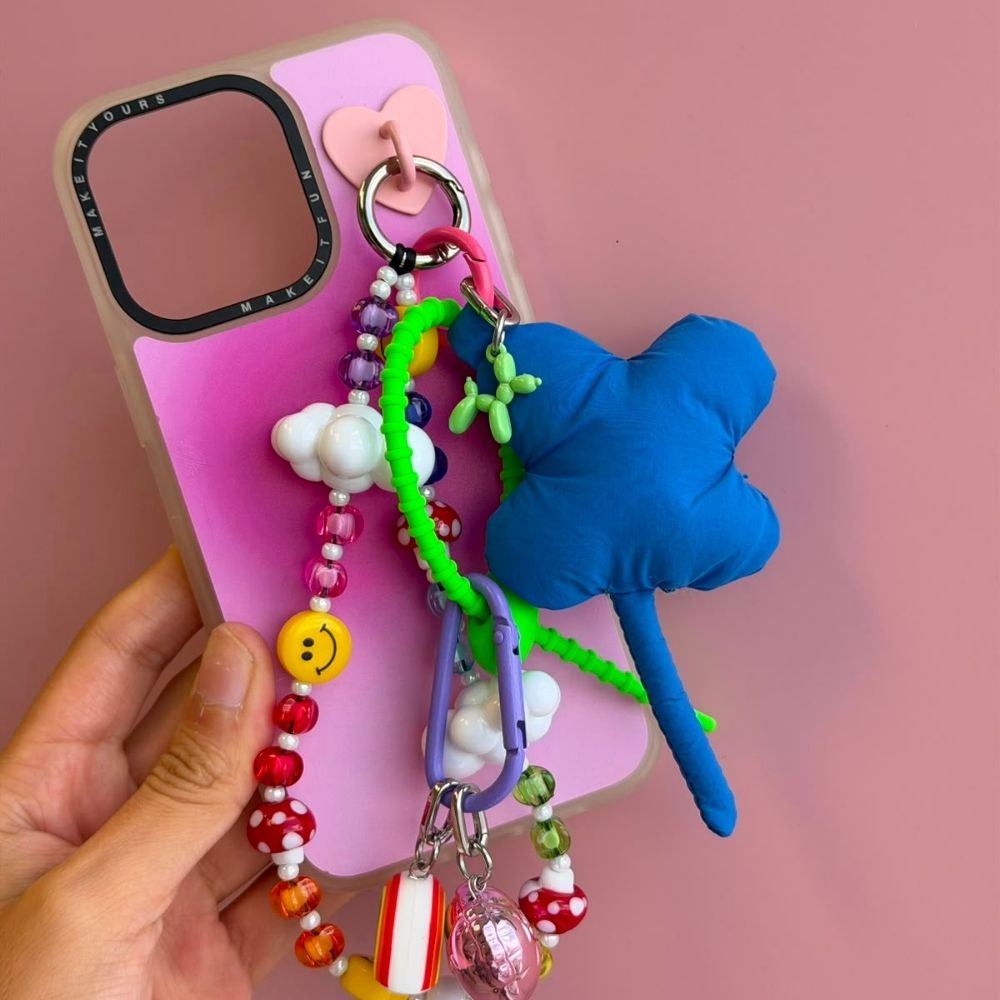 Green balloon dog phone charm phone charms that clip on case Build A Caze