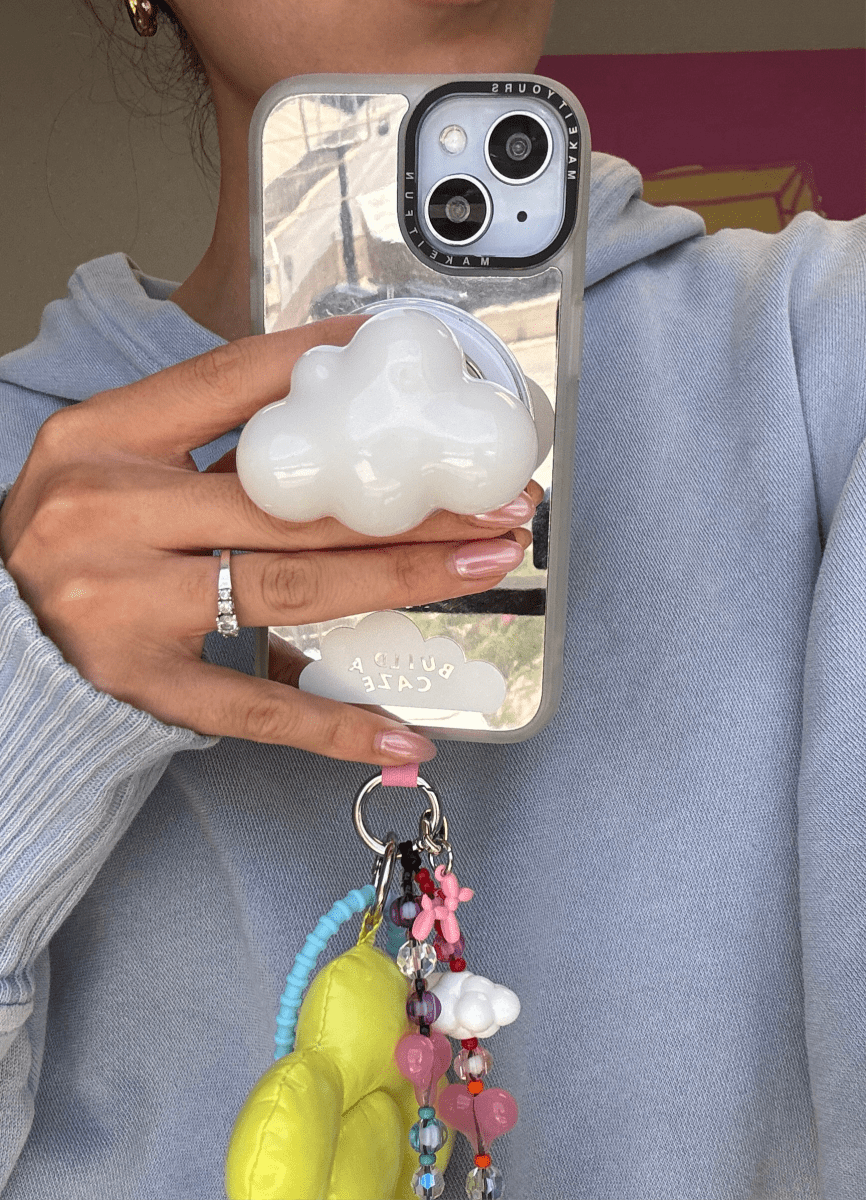 Pink balloon dog phone charm phone charms that clip on case Build A Caze