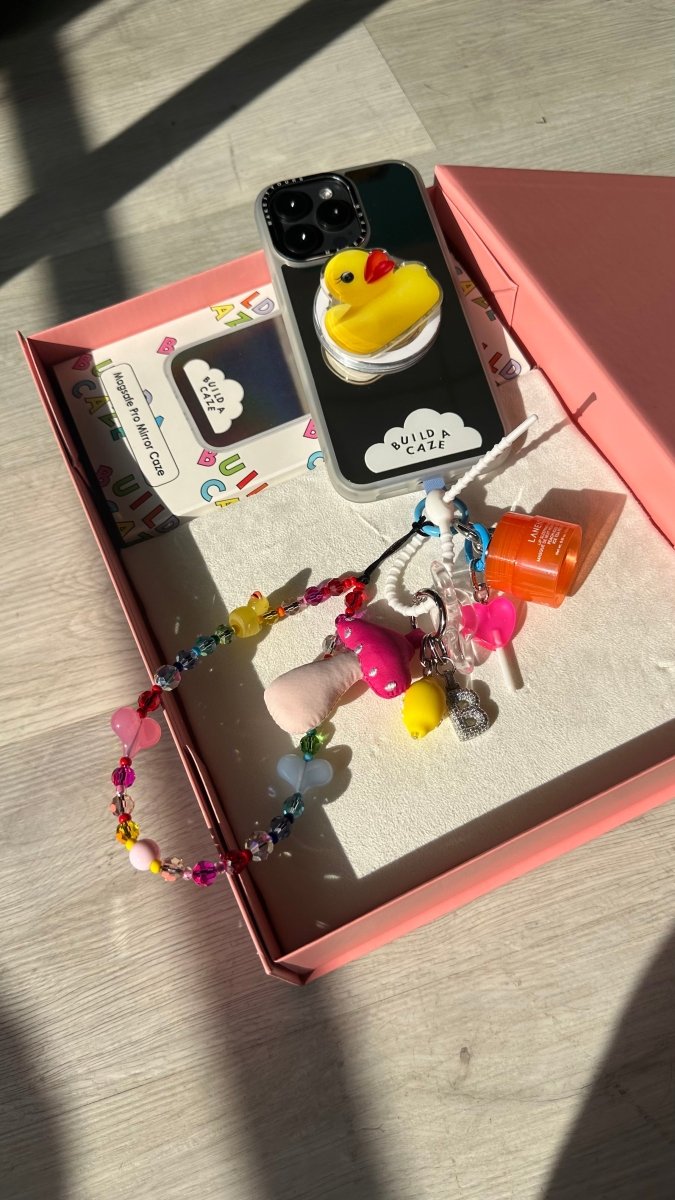 Yellow rubber ducky MagSafe pop holder, cute duck themed magnetic pop socket and phone grip accessory.